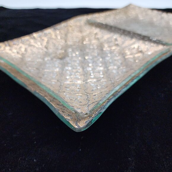 Georges Briard Hollywood Regency Relish Dish Trays Double & Single Gold Textured - Picture 8 of 10